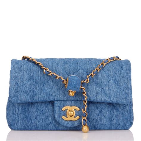 chanel blue quilted denim rectangular mini flap bag gold hardware|chanel mini flap bags.